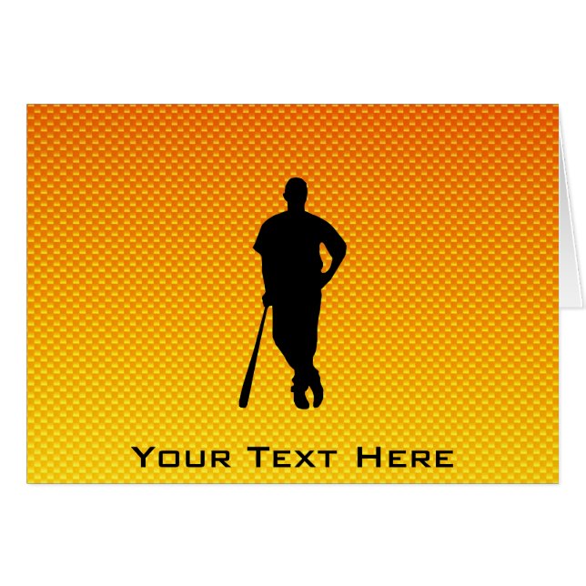 Gelb-orangeer Baseball (Vorderseite (Horizontal))