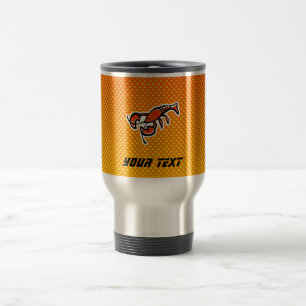 Gelb-orangeer Hummer Reisebecher