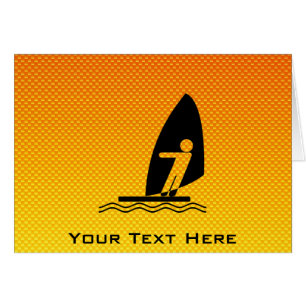 Gelb-orangees Windsurfing