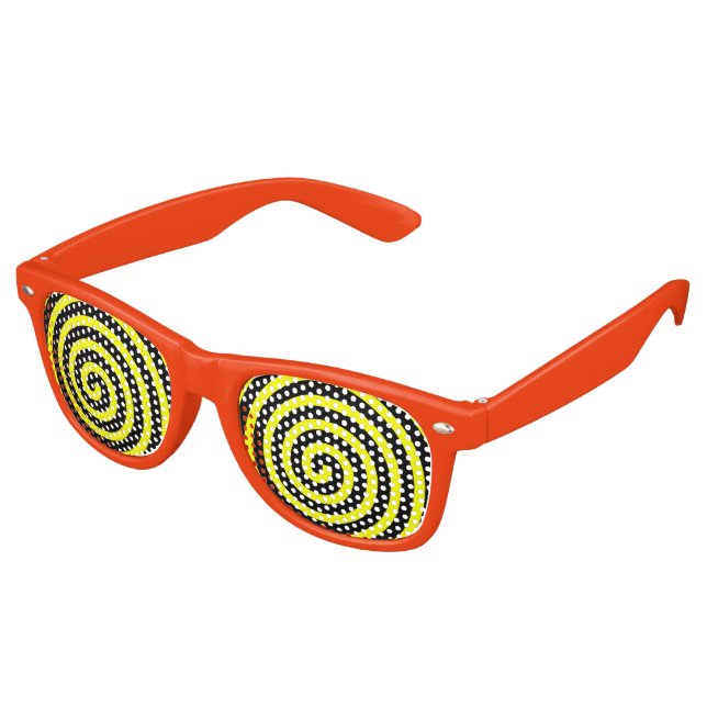 Gelb Partybrille (Schrägansicht)