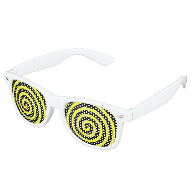 Gelb Partybrille (Schrägansicht)