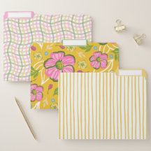 Gelb Pink Grün Sommer Floral