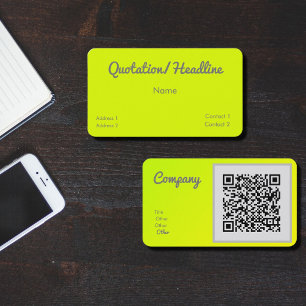 Gelb - QR - Code - Visitenkarte