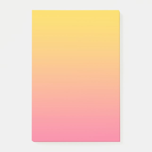 Gelb Rosa Farbe Post-it Klebezettel (Vorderseite)