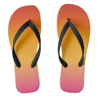 Gelb Rosa glänzend Sonnenuntergang farbig Flip Flops