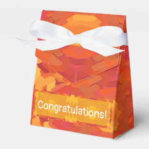Gelb, Rosa und Orange Kaleidoskop Geschenkschachtel