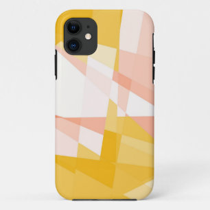 Gelb-, Rosa- und Weißkubismus-Kristall nahtlos Case-Mate iPhone Hülle