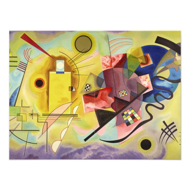 Gelb-rot-blau von Wassily Kandinsky Fotodruck (Vorne)