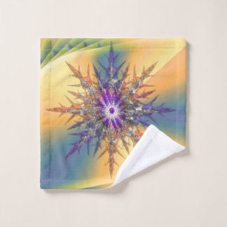 Gelb & schwach Blume Moderne Waschlappen