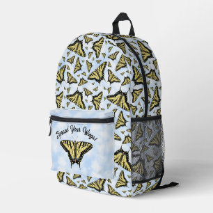 Gelb-Schwalbenschwanz-Schmetterlingsmuster Persona Bedruckter Rucksack