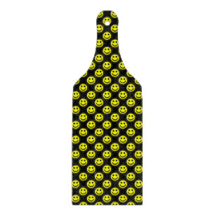 Gelb-Schwarz-Happy-Face Beads 1-CUTTING PADDLE Schneidebrett