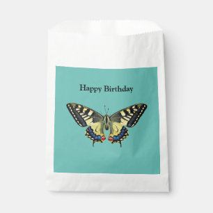 Gelb-schwarzer Schmetterling Geschenktütchen