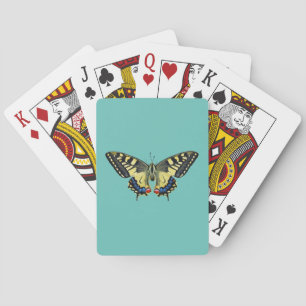Gelb-schwarzer Schmetterling Spielkarten