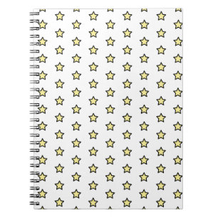 Gelb Stern Muster Minimalistischer Geometrischer S Notizblock