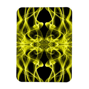 Gelb symmetrisch minimalistisches Schwarz Magnet