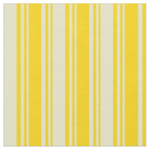 Gelb und blasses Goldenrod Linienmuster Stoff