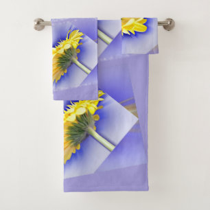 Gelb und Blau Badhandtuch Set