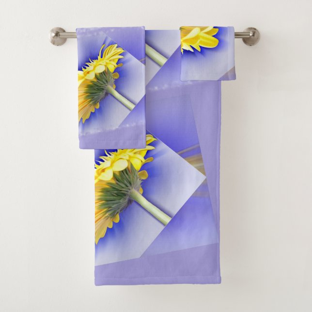 Gelb und Blau Badhandtuch Set (Insitu)