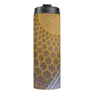 Gelb und blau thermosbecher
