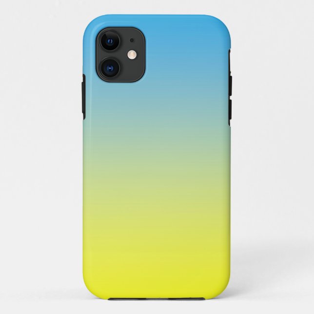 Gelb und blau zwei Tone Case-Mate iPhone Hülle (Rückseite)