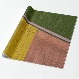 Gelb und braun geschenkpapier