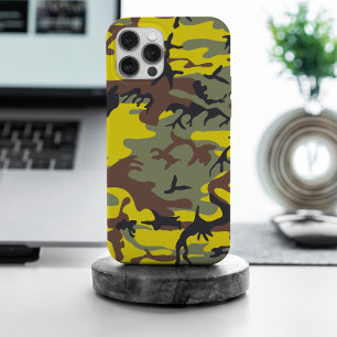 Gelb und Braun Tarnung, Militär, Armee iPhone 15 Pro Max Hülle