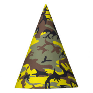 Gelb und Braun Tarnung, Militär, Armee Partyhütchen