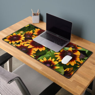 Gelb und Bronze farbig Rudbeckias floral Schreibtischunterlage