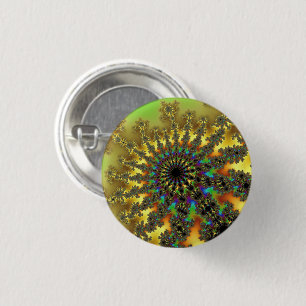 Gelb- und Goldbrennen Button