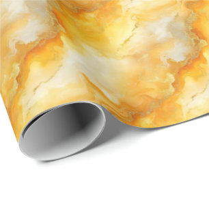 Gelb- und Goldmarmor Geschenkpapier