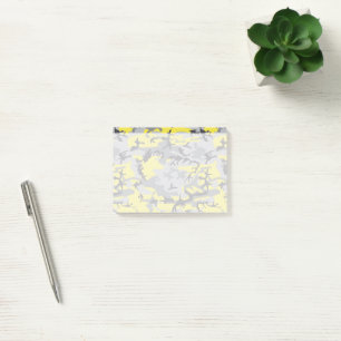 Gelb und Grau Tarnmuster, Militär, Armee Post-it Klebezettel