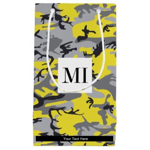 Gelb und Grau Tarnung, Tarnmuster, Militär, Armee Kleine Geschenktüte