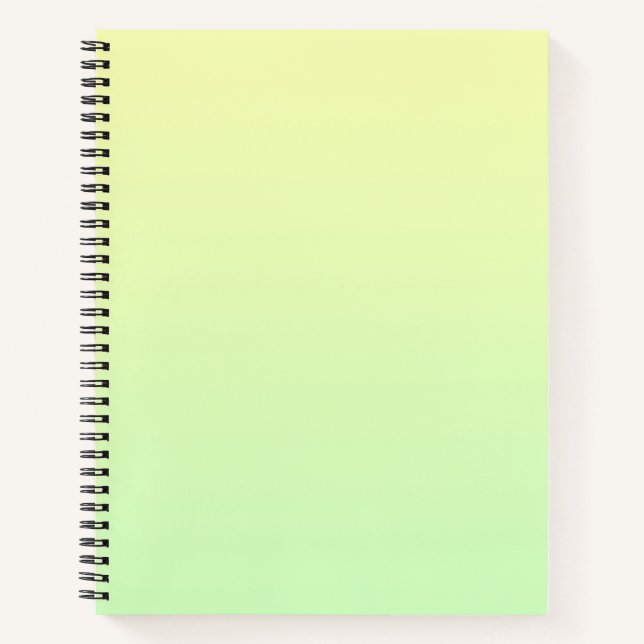 Gelb und Grün Notizbuch (Vorderseite)