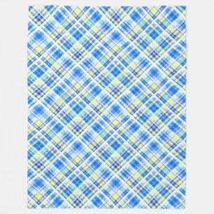 Gelb und hellblau fleecedecke
