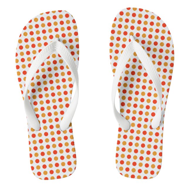 gelb und orange flip flops (Fußbett)