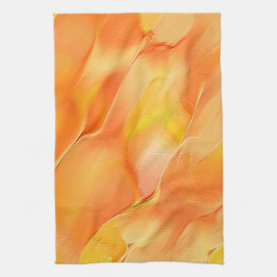 Gelb und orange gehärtet geschirrtuch