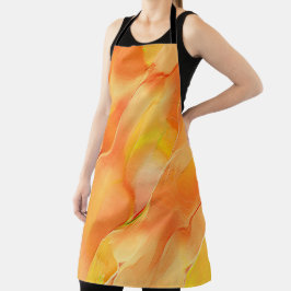 Gelb und orange gehärtet schürze