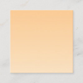 Gelb und orange glänzend quadratische visitenkarte