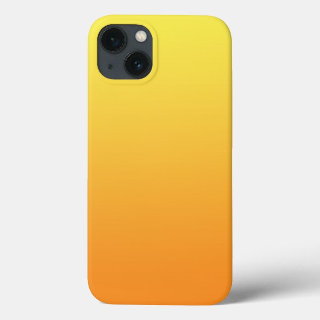 Gelb und Orange Ombre Case-Mate iPhone Hülle (Rückseite)