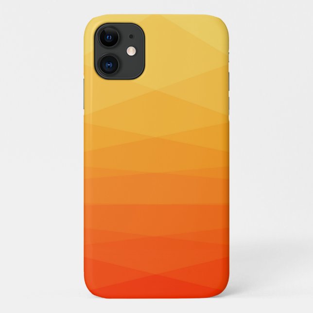 Gelb- und Orangenpolygonal Case-Mate iPhone Hülle (Rückseite)