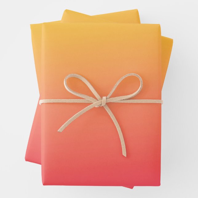 Gelb und rosa glänzen geschenkpapier set (Beispiel)