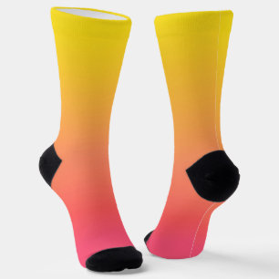 Gelb und rosa glänzen socken