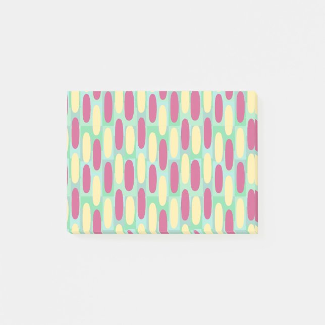 Gelb- und Rosatornen Post-it Klebezettel (Vorderseite)