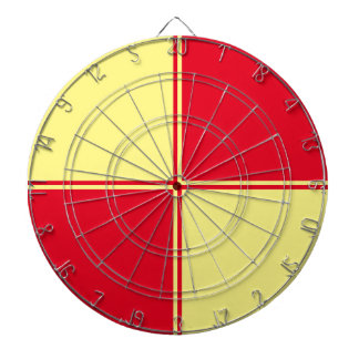 Gelb und Rot - Dartboard Dartscheibe