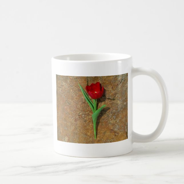 Gelb und Rot Kaffeetasse (Rechts)