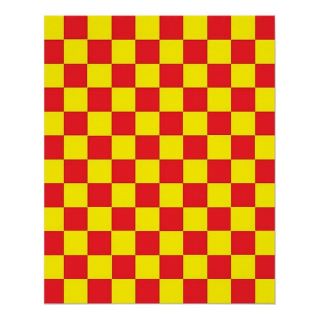 Gelb und Rot Poster (Vorderseite)