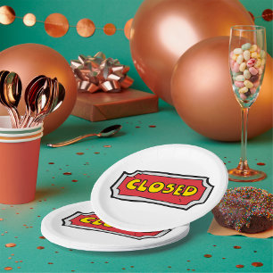 Gelb- und Rotweinzeichen Pappteller