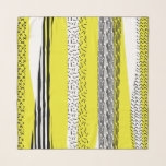Gelb- und Schwarz-Abstrakt-Mix-Muster Schal<br><div class="desc">Moderner und stilvoller Chiffonschal mit gelben und schwarzen Mix-Mustern Dieser abstrakte Chiffonschal ist ein perfekter Akzent für jedes Outfit.</div>