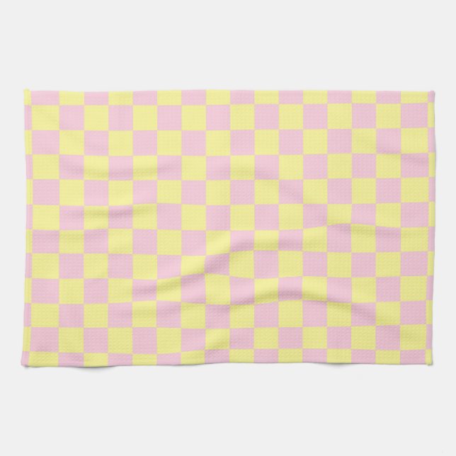 Gelb und schwarz geschirrtuch (Horizontal)