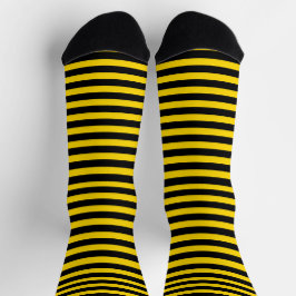 Gelb und schwarz gestreift socken